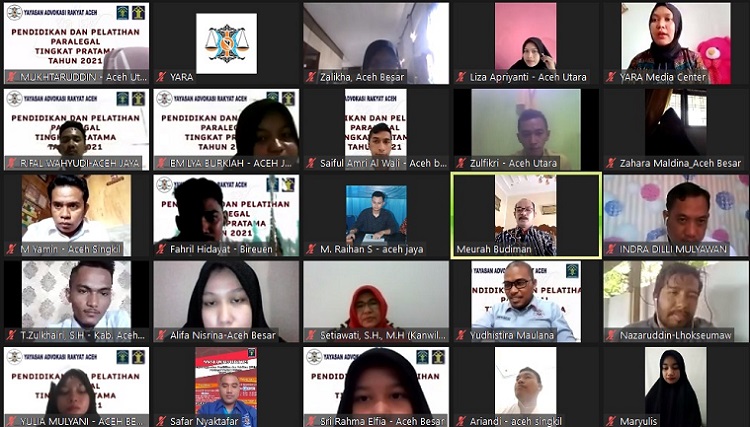 Foto Pelatihan Paralegal, Yayasan Advokasi Rakyat Aceh