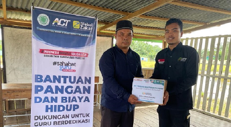 Foto ACT Subulussalam dan MRI  Salurkan Paket Pangan