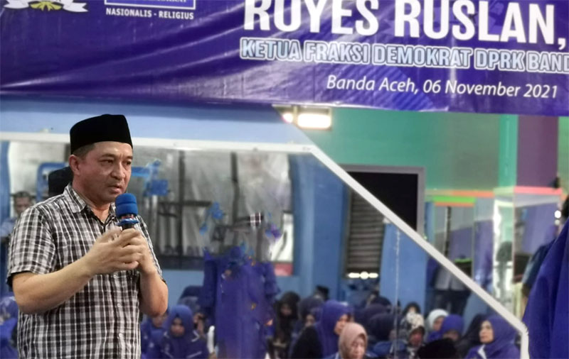 Ketua Fraksi Partai Demokrat DPRK Banda Aceh Royes Ruslan, SH. (Foto: Nukilan.id)