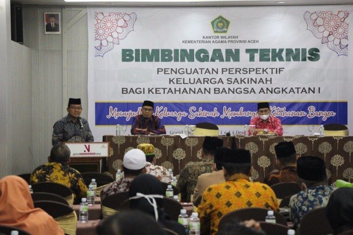 Kemenag Aceh Gelar Bimtek Penguatan Perspektif Keluarga Sakinah bagi Fasilitator