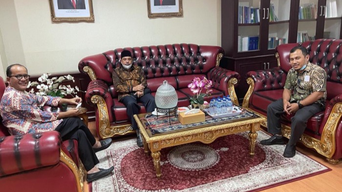 Kakanwil Silaturrahmi dengan Karo Kemenag RI, Bahas Pagu Anggaran 2022
