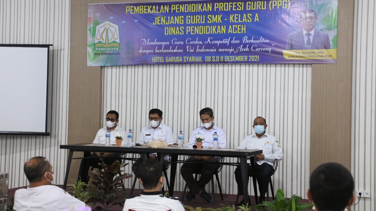 Kadisdik Aceh Ingatkan PPG Tidak Sekedar untuk Dapatkan Sertifikat dan Tunjangan Profesi