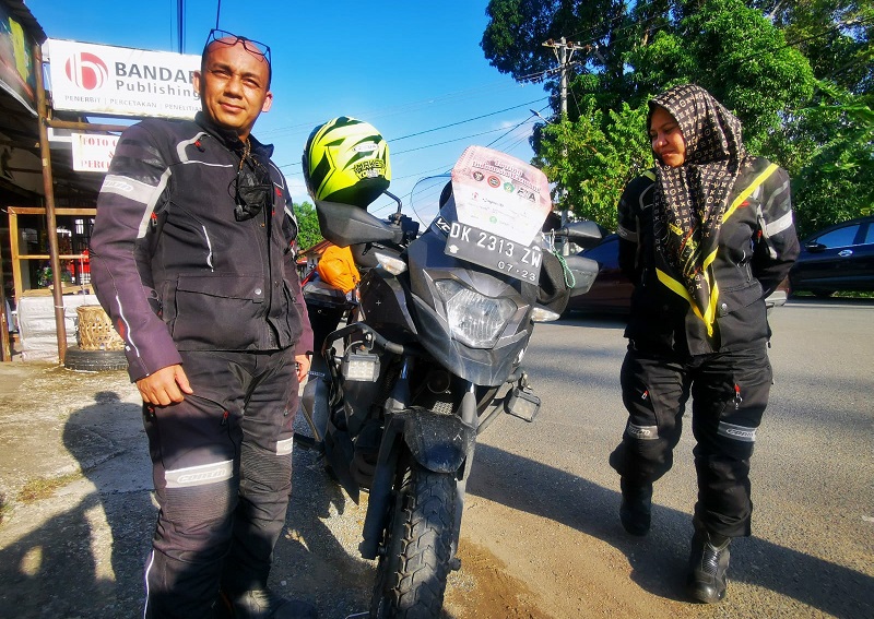 KBA Bersama Istri Fitri Zulfidar Tiba di Banda Aceh usai Touring Keliling Indonesia, (Foto: Nukilan.id)