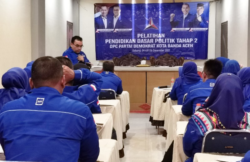 50 Kader Utama Demokrat Kota Banda Aceh Ikut Pelatihan Politik di Sabang
