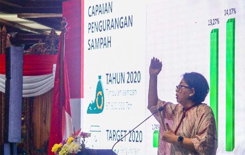 Direktur Jenderal Pengelolaan Sampah, Limbah dan B3 (PSLB3) Rosa Vivien Ratnawati. (KLHK)
