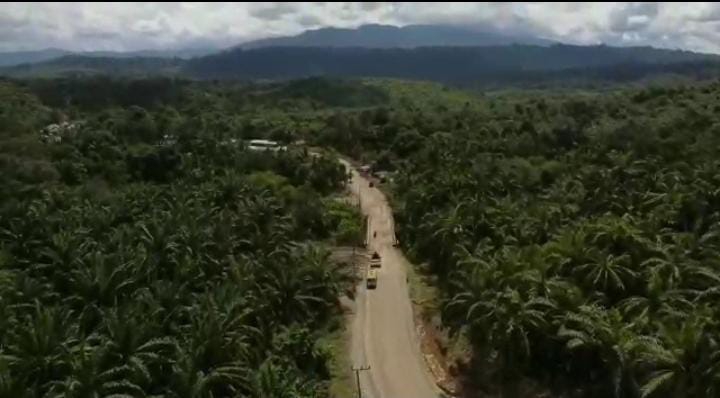 Al-Farlaky Tinjau Jalan Multiyears, ini Penampakan Video Jalan Peureulak-Lokop