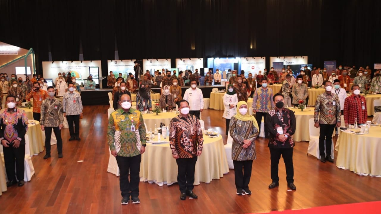 Integrated Technology Event 2021 (Integrated Smart Infrastructure Development for Smart Cities) di Grand City Convex, Surabaya, Jawa Timur, Rabu (1/12/2021).