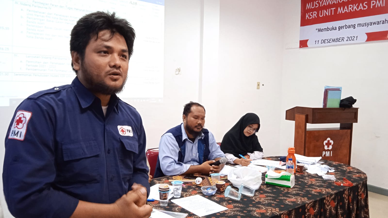 Ketua KSR Markas PMI Kota Banda Aceh, Muhammad Razzaq. (Foto: Nukilan/Mirzu)