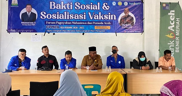 HPBM dan FPMPA Adakan Bakti Sosial dan Sosialisasi Vaksin di Bener Meriah
