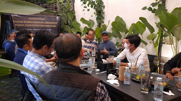 Anggota DPR RI Rafli Silaturahmi dengan Forum Komunikasi BUMN Aceh