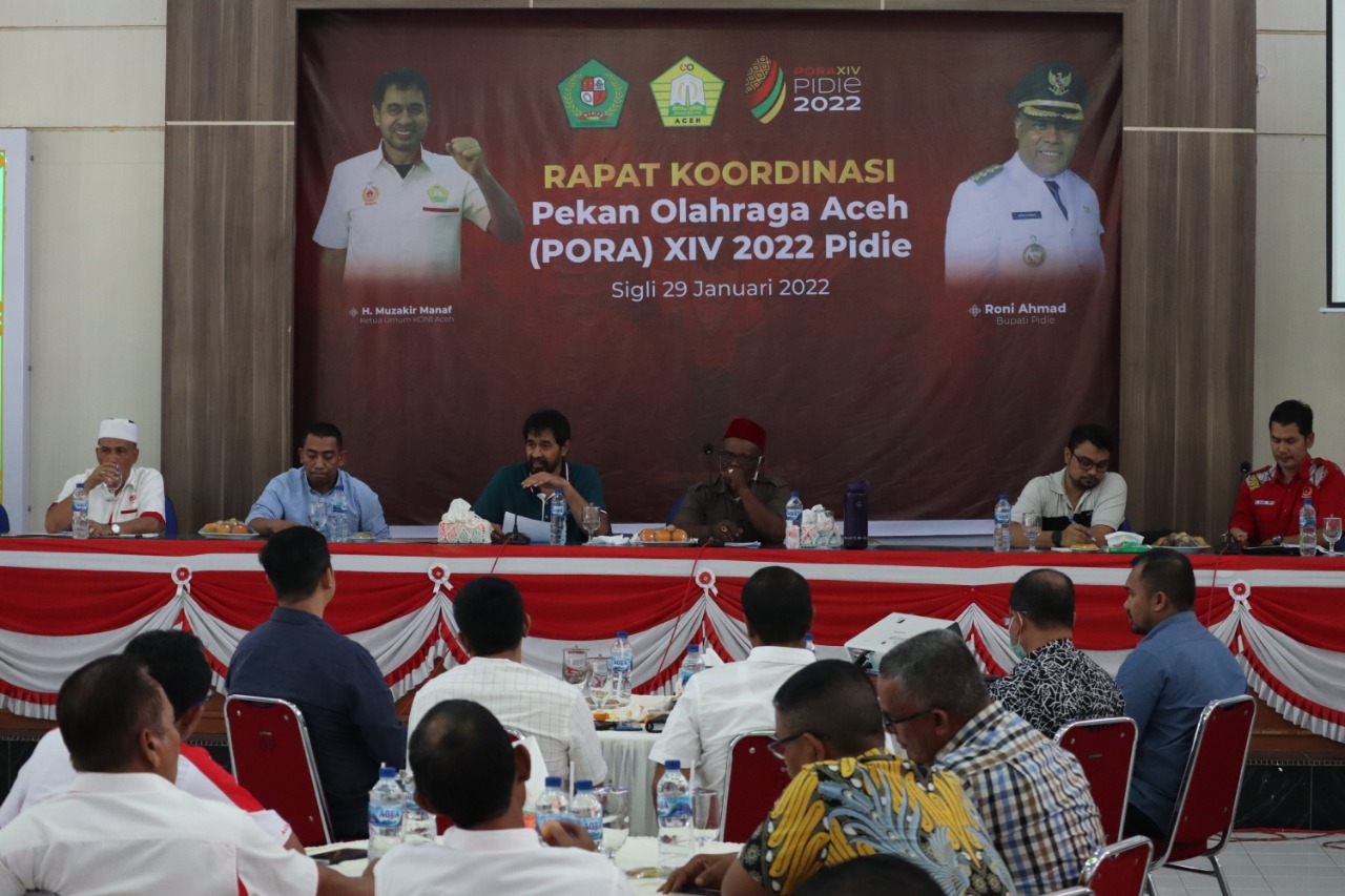 Rakor PORA Pidie Tetapkan Jadwal dan Hal Teknis Lainnya