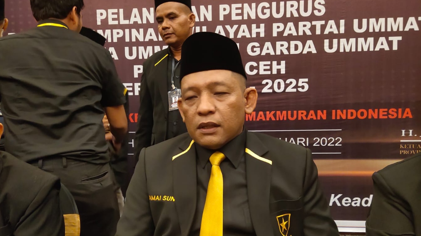 Ketua Dewan Pengurus Wilayah (DPW) Partai Ummat Provinsi Aceh, H. Jamal Suni. (Foto: Nukilan/Hadiansyah)