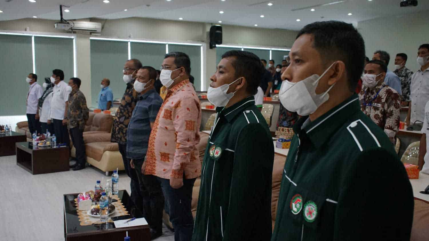 Acara pembukaan Musyarawah Daerah (Musda II) DPD Perkopindo dan Pertapin Aceh, Kamis (20/1/2021)