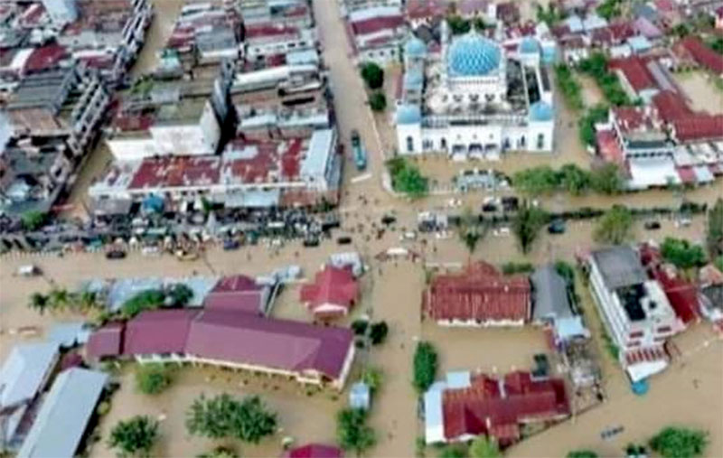 Banjir Aceh Timur. (foto:BNPB Aceh Timur)