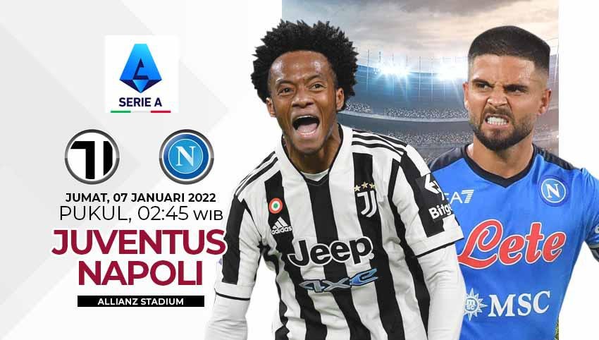 Juventus vs Napoli Jumat 7 Januari 2022 (Foto: Indosport)