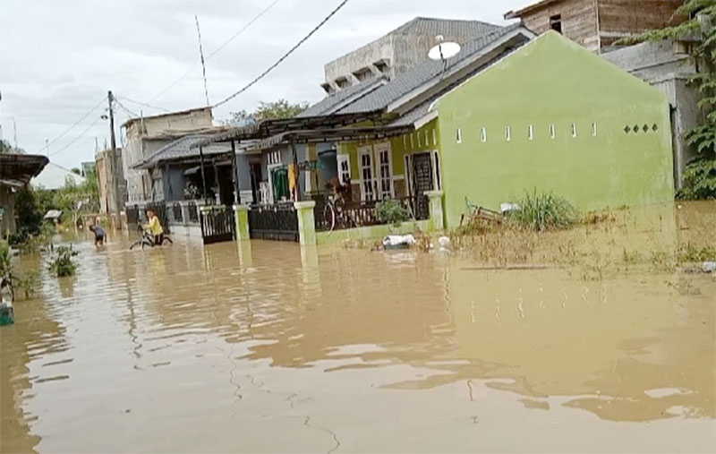 Kompleks Bundar Vilage 1 di Dusun Bahagia Kampung Bundar Kecamatan Karang Baru, Aceh Tamiang. [foto: mhv]