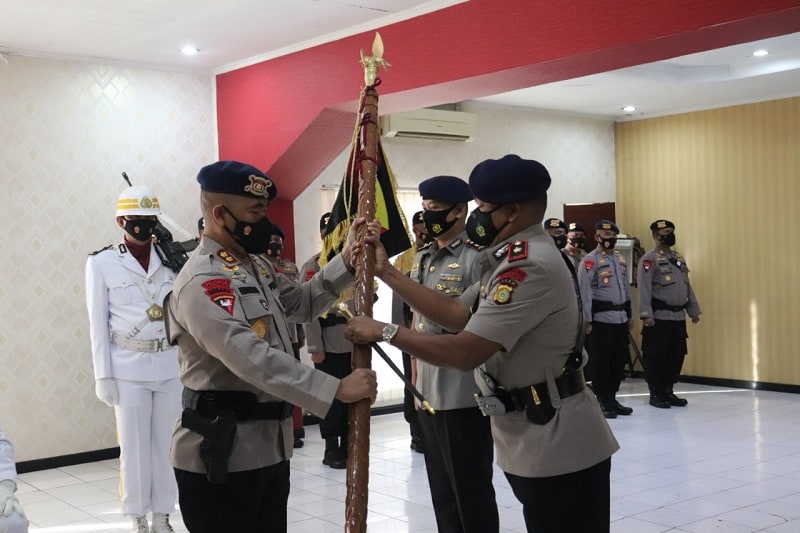 Jabatan Komandan Batalyon (Danyon) C Pelopor Sat Brimob Daerah Aceh diserahterimakan dari Kompol Hary Purnomo, S.H. kepada Kompol Usman, S.E., M.M., (Foto: Dok.Ist)