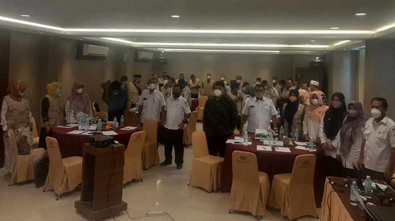 Dinas Pertanian dan Perkebunan (Distanbun) Aceh menggelar pelatihan untuk Asosiasi Petani Tembakau Indonesia (APTI) di Arabia Hotel, Banda Aceh, Rabu (23/2/2022). Foto: Hadiansyah/Nukilan