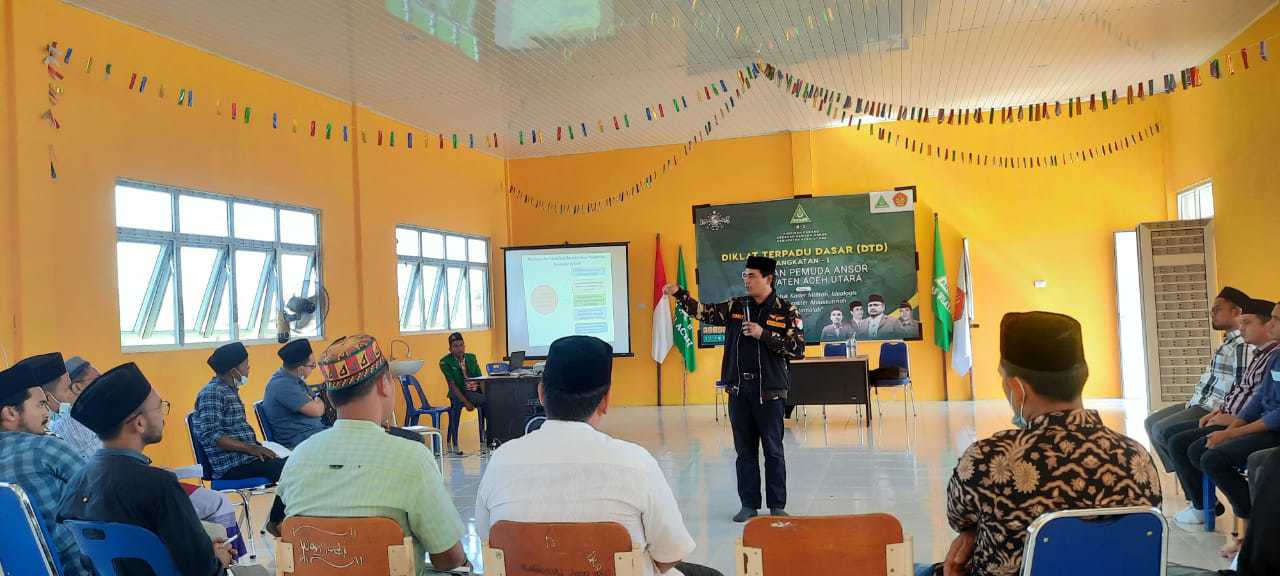 Prof Mujib Beri Materi Moderasi Beragama pada Diklat Terpadu GP Ansor Aceh Utara