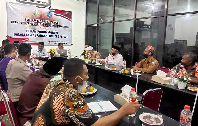 "Focus Group Discussion Forum-Forum di Daerah dalam Rangka Kewaspadaan Nasional" di Pidie Jaya. ()Foto: Ist.)