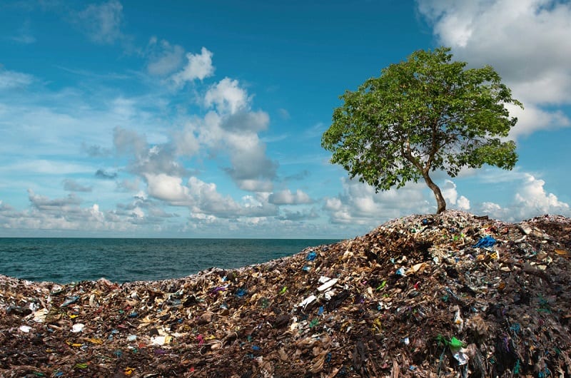 Ilustrasi sampah dan kondisi iklim © Thanumporn Thongkongkaew/Shutterstock
