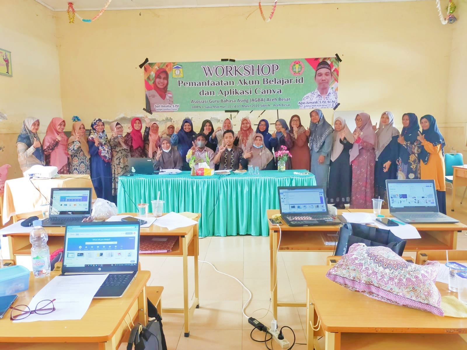 PGRI bersama AGBA Gelar Pelatihan Pembelajaran Digital Bagi Guru di Aceh Besar