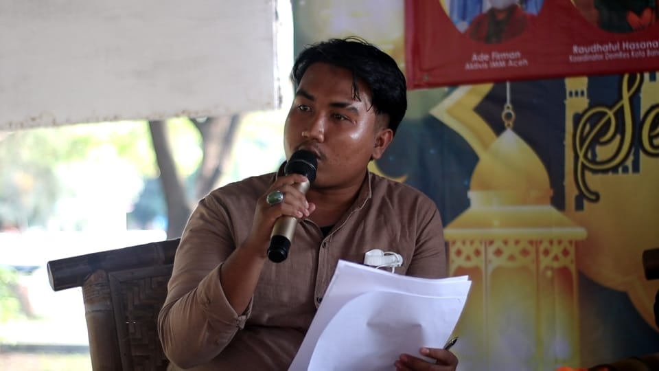 Aktivis Ikatan Mahasiswa Muhammadiyah (IMM) Banda Aceh, Ade Firman, (Foto: Nukilan/Reji)