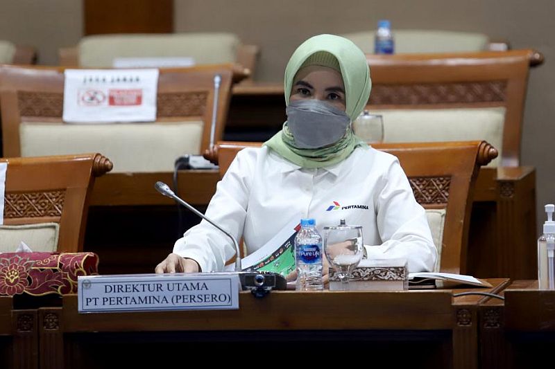 Dirut Pertamina, Nicke Widyawati soal BBM Langka (Foto: Okezone).