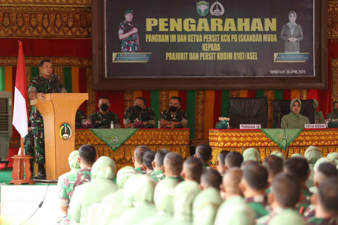 Kunjungi Kodim Aceh Selatan, Pangdam IM Sapa Prajurit dan Keluarga