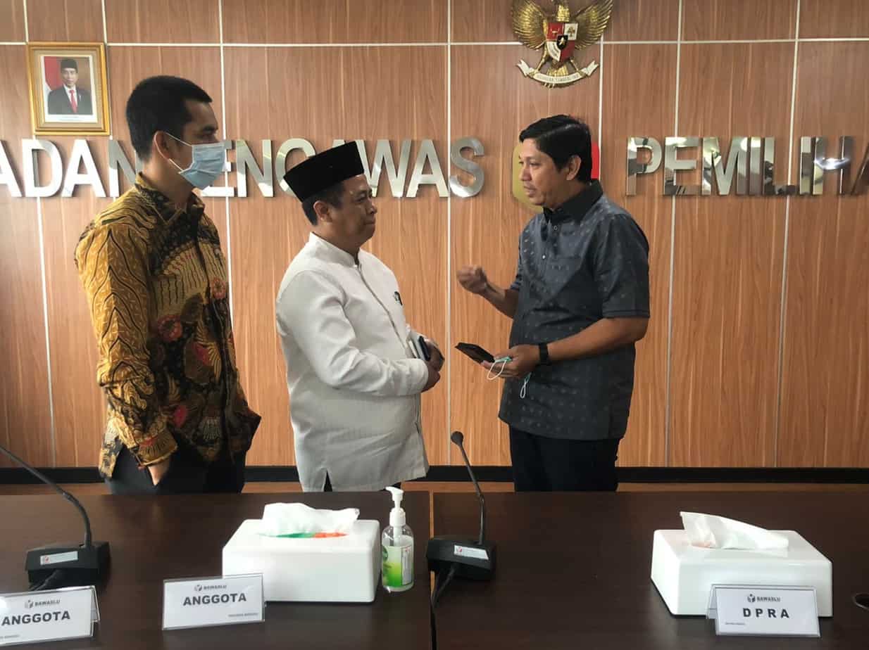 Komisi I DPRA Koordinasi dengan Bawaslu RI Terkait Rekrutmen Panwaslih di Aceh