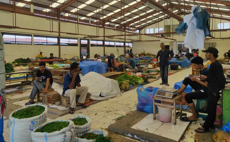 Pasar Al-Mahirah Lamdingin. (Foto: Reji)