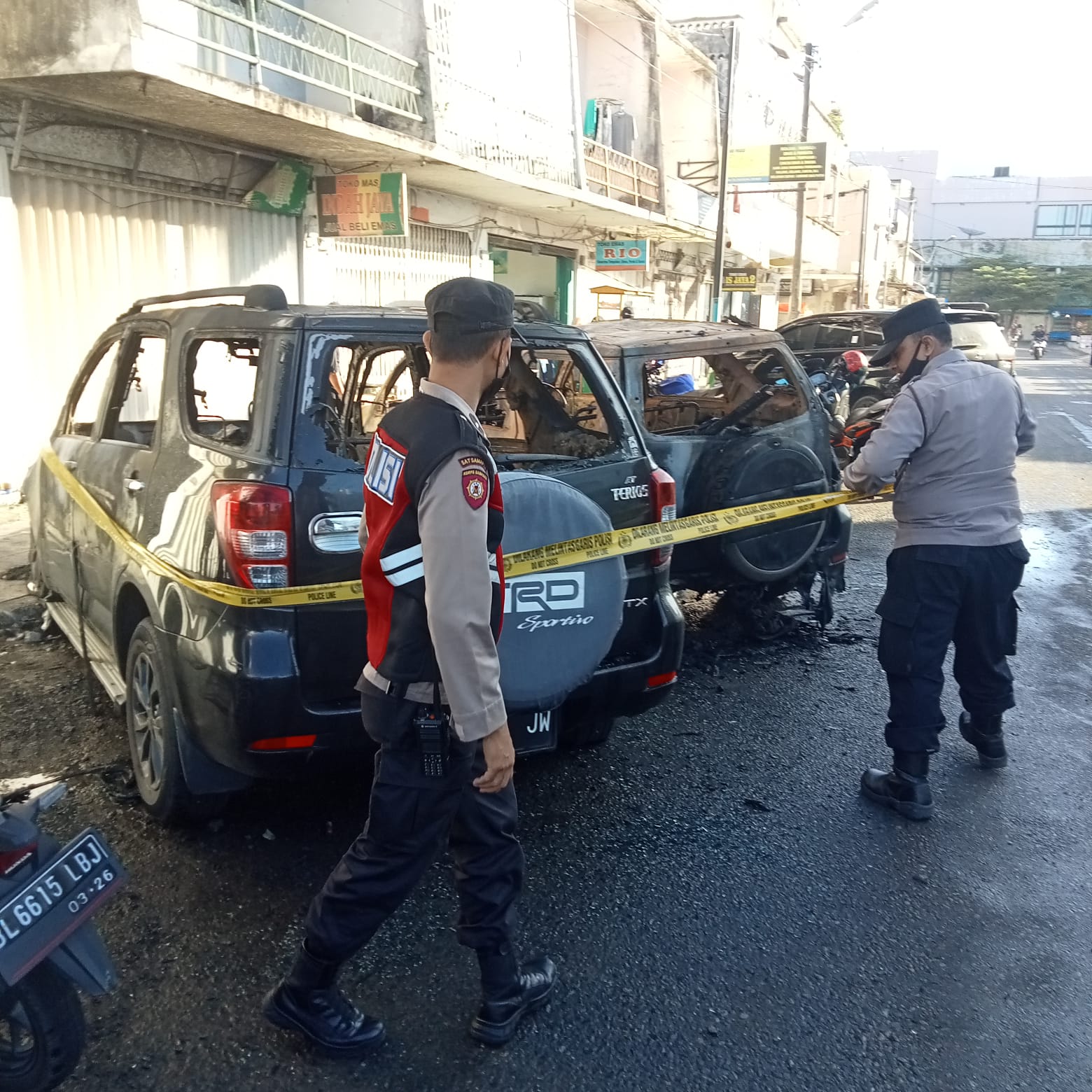Kebakaran Mobil di Kampung Baru Murni karena Korsleting