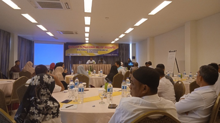Workshop Pembangunan Inklusif Disabilitas bagi pemangku kepentingan di Aceh Besar, (Foto: Nukilan)