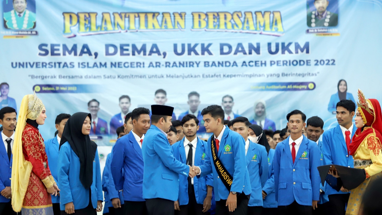 Rektor: Pimpinan Mahasiswa se UIN Ar-Raniry Agar Terus Menjaga Nama Baik Almamater