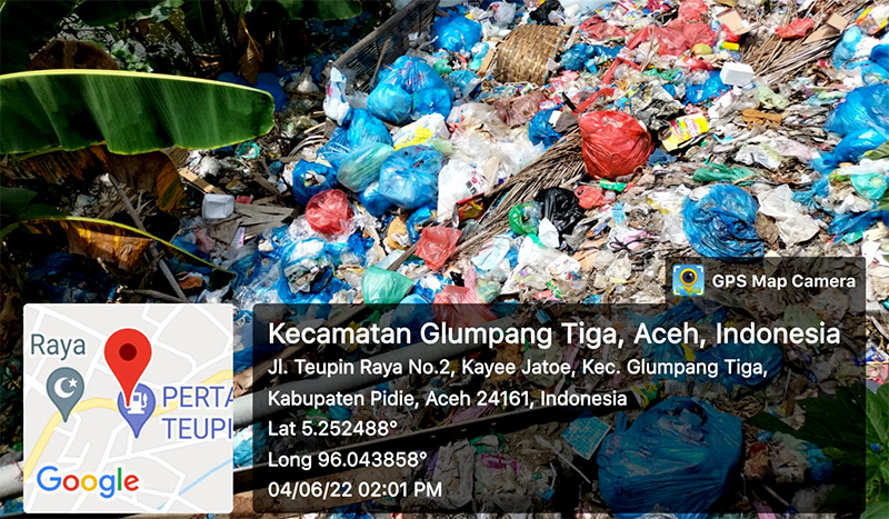 Sampah di Pidie. (Foto: Ist. ESN)