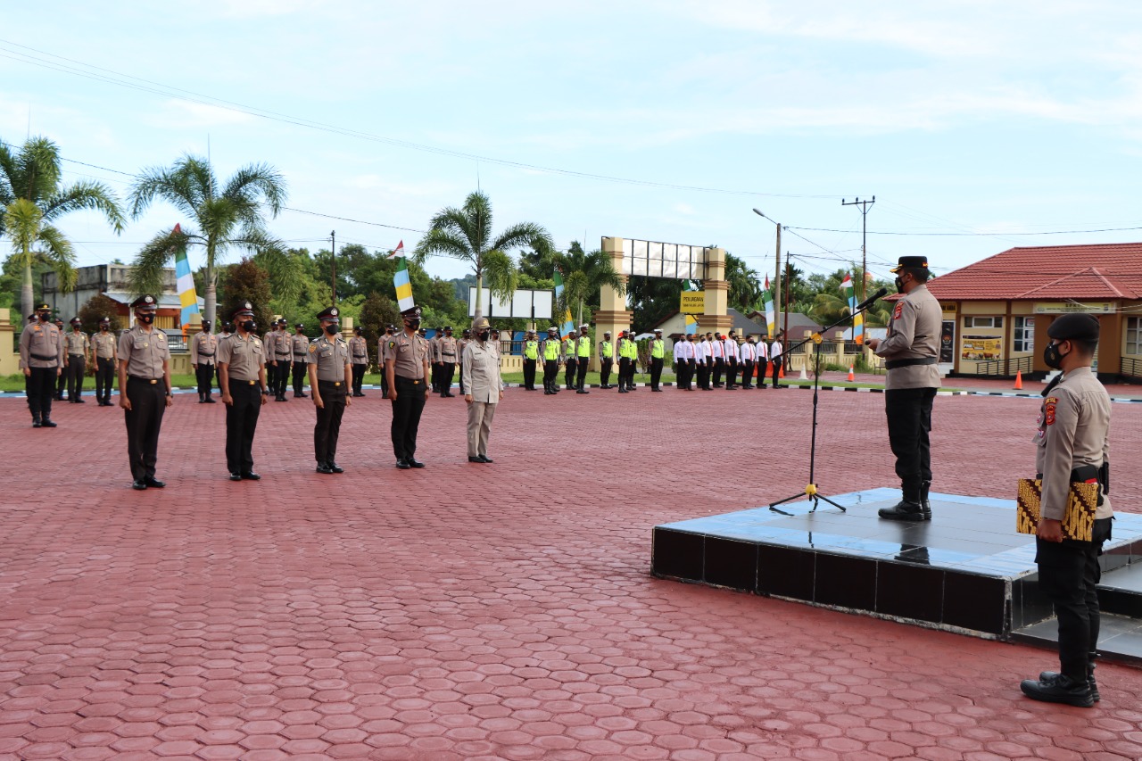 21 Personel Polri di Polres Aceh Jaya Naik Pangkat