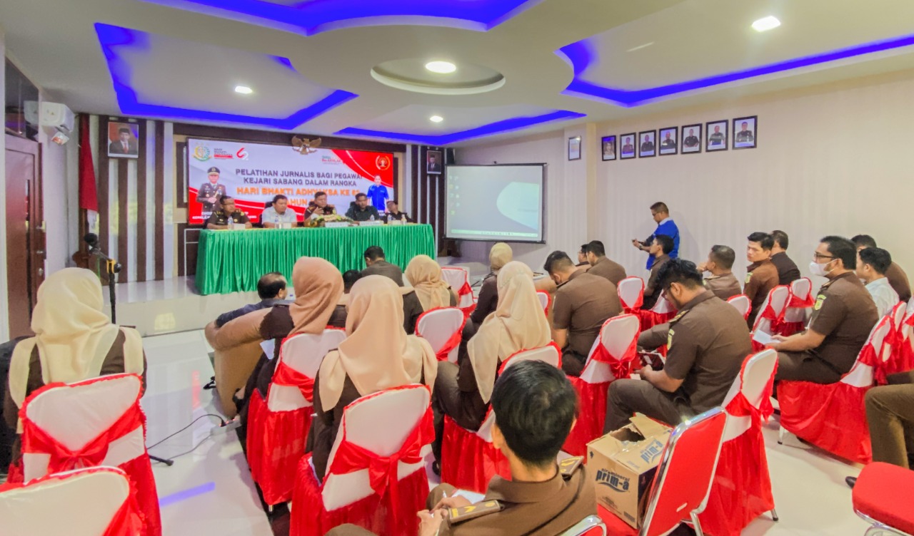Kejari Sabang Gelar Pelatihan Jurnalis Bagi Pegawai