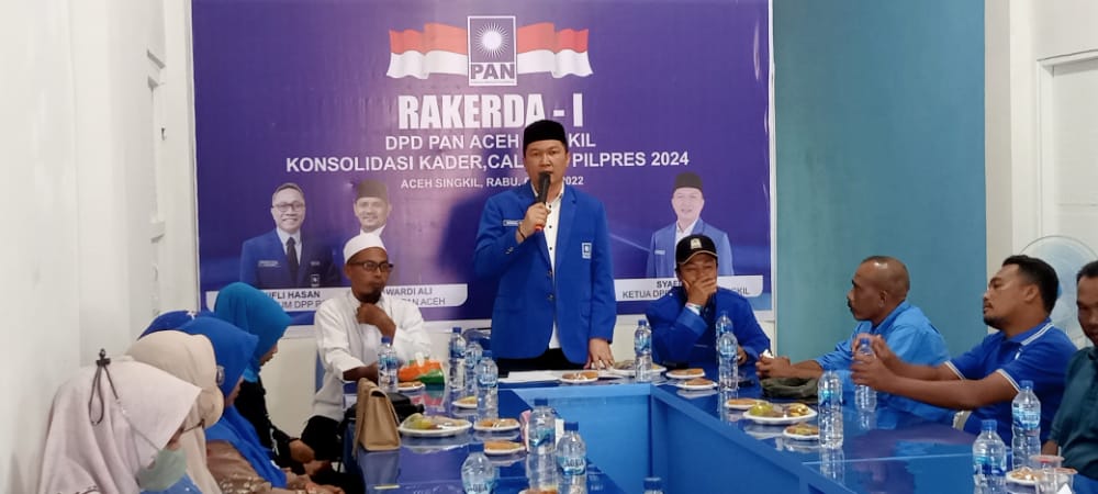 DPD PAN Aceh Singkil Gelar Rakerda ke I