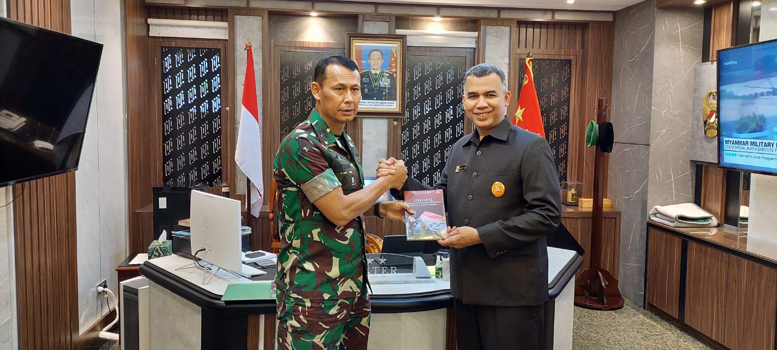 Bertemu Aster KSAD, Rektor Unimal Paparkan Implementasi Kerja Sama