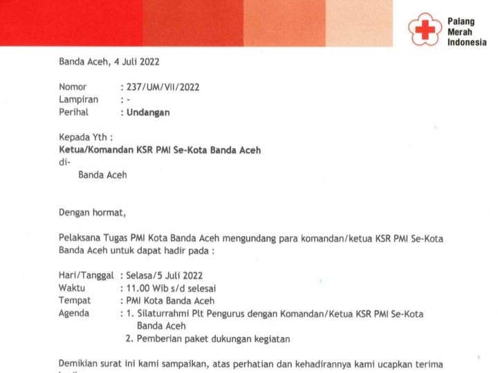 Besok, Plt Ketua PMI Banda Aceh Bagi-Bagi Paket Buat Relawan