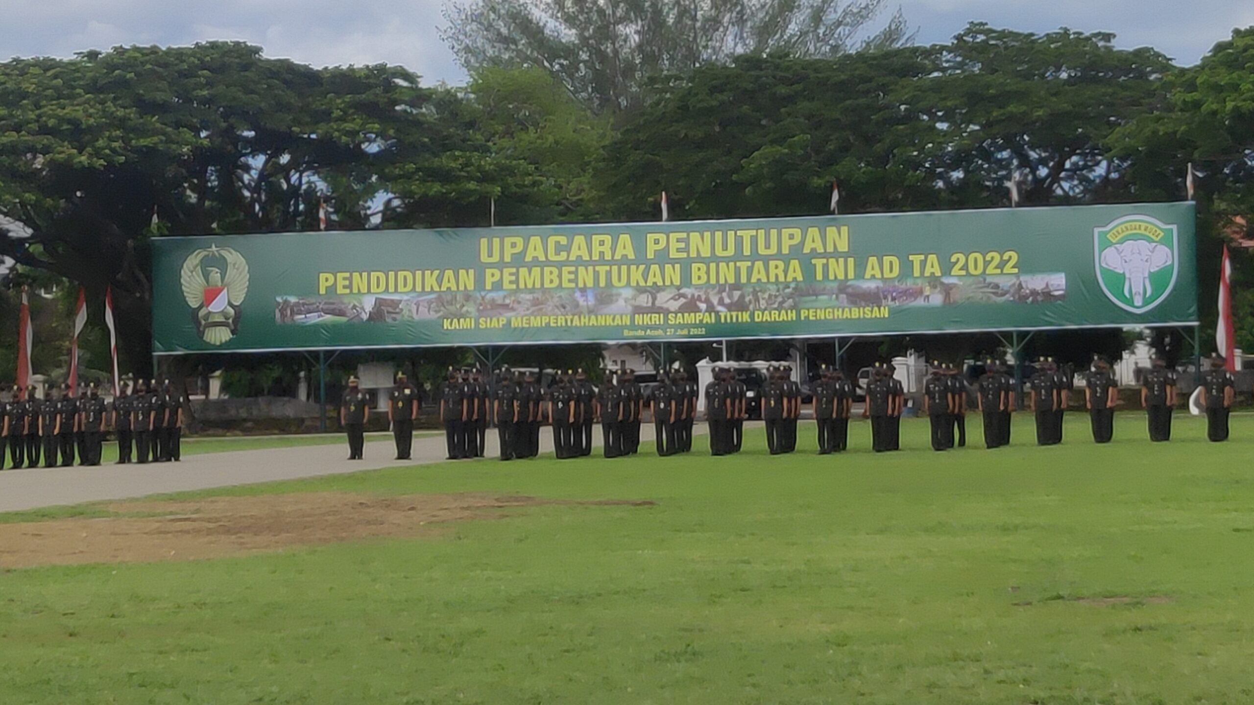 Tutup Diktukba 2022, Pangdam IM Lantik 327 Bintara di Aceh
