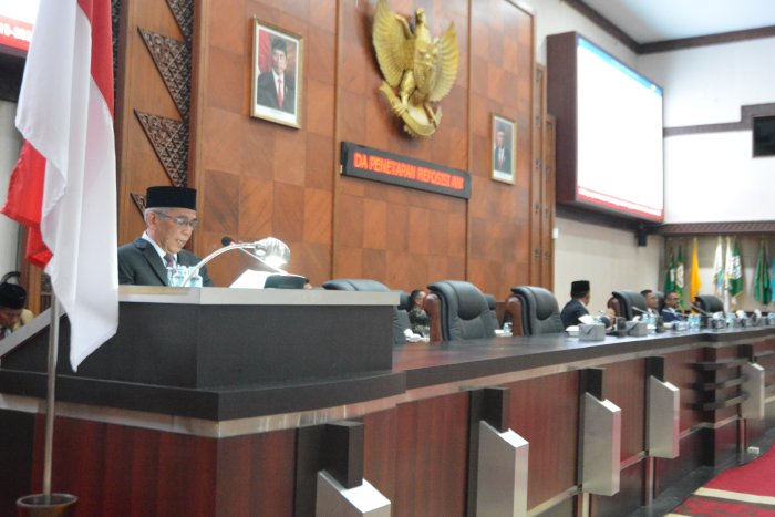 DPRA Gelar Sidang Paripurna Reposisi Alat Kelengkapan Dewan