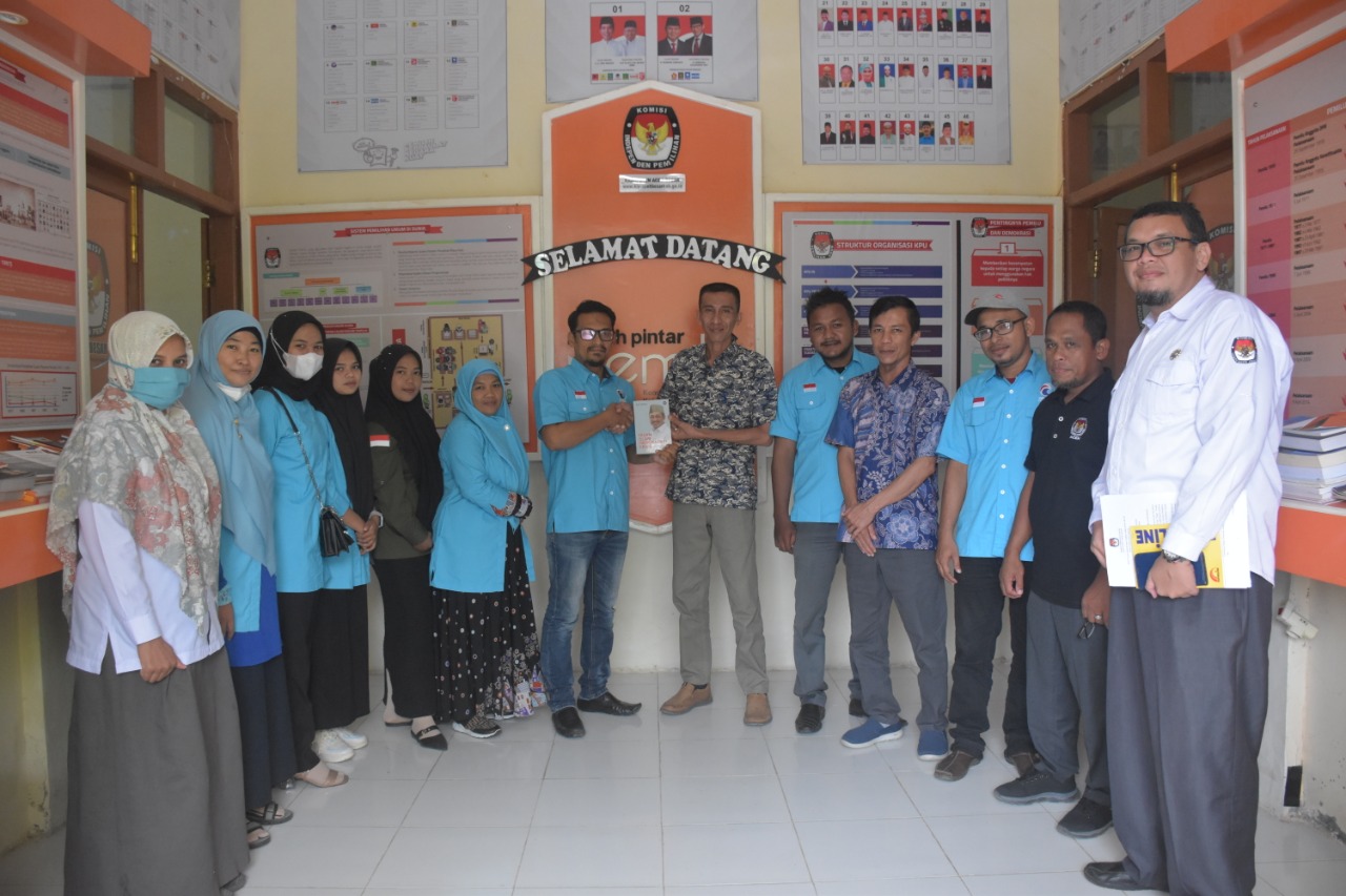 Partai Gelora Aceh Besar Kunjungi KIP. (Foto: Dok.Ist)