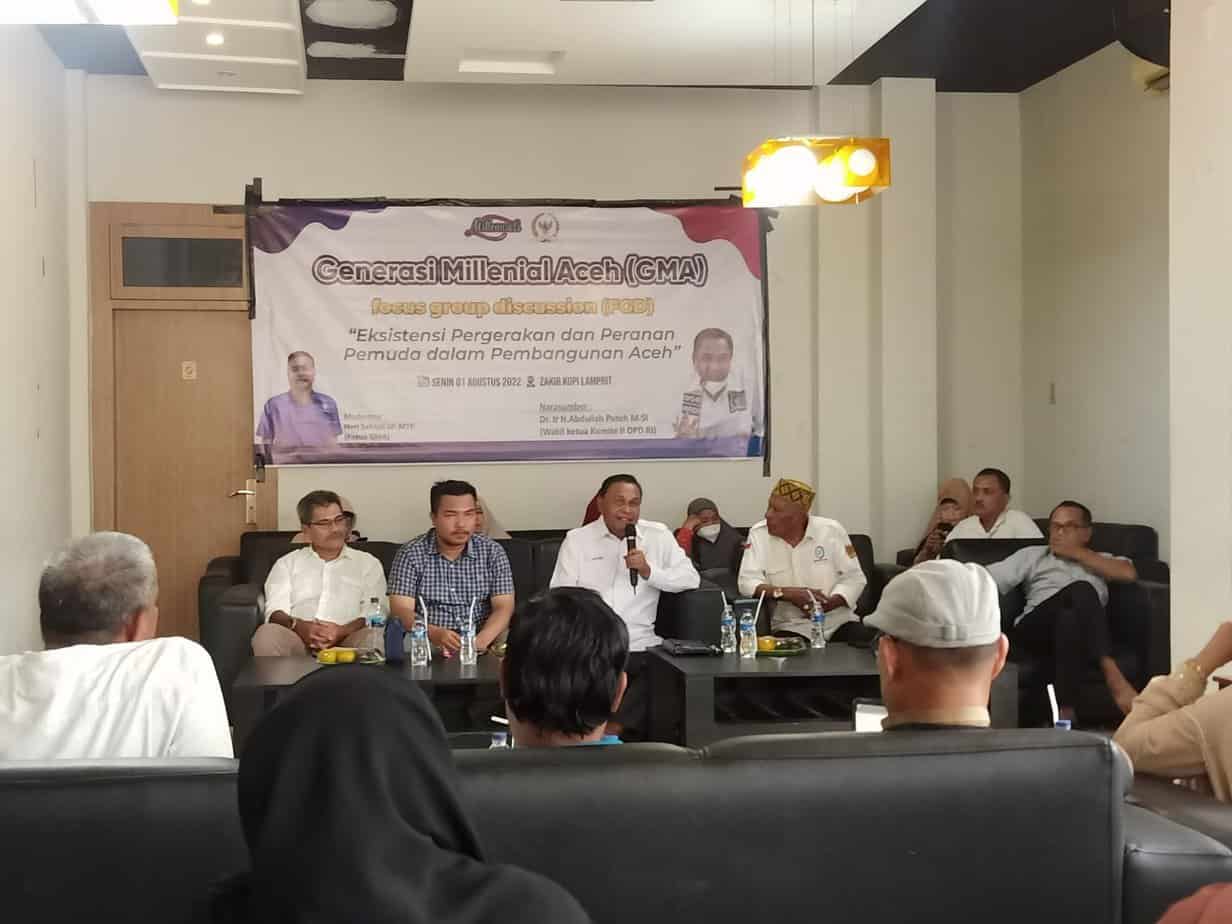 GMA Gelar FGD Soal Peran Generasi Milenial dalam Pembangunan Aceh