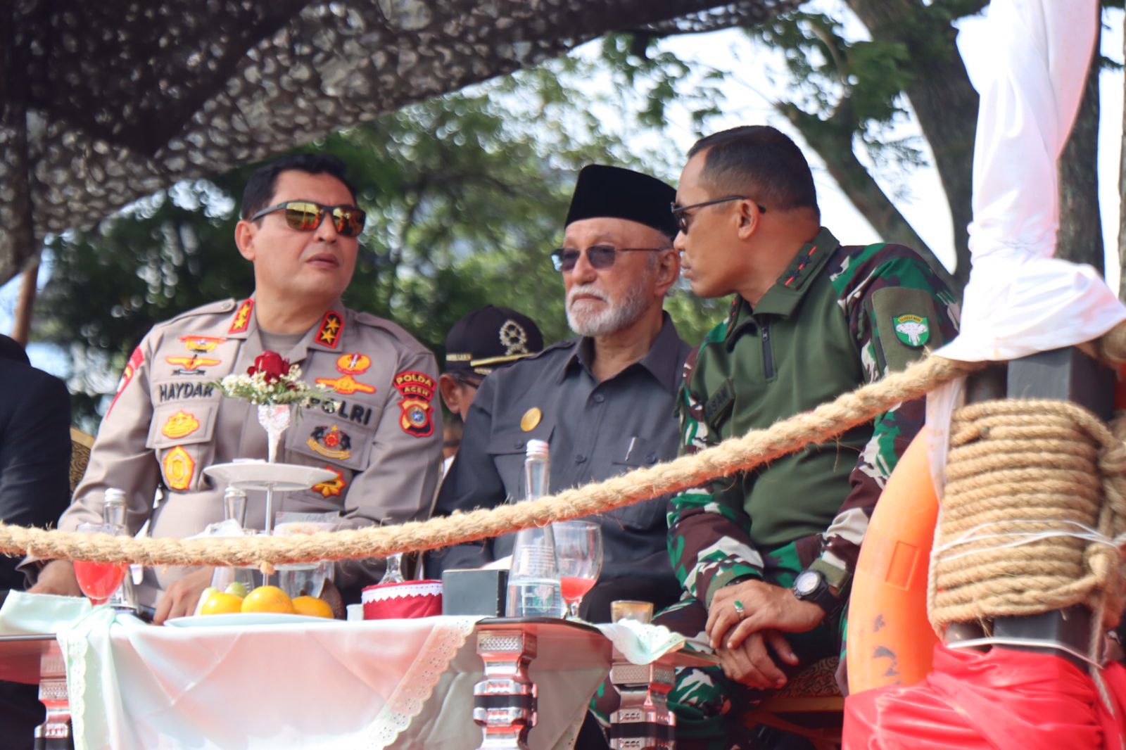 Kapolda Aceh Hadiri Festival Merah Putih Krueng Aceh Kodam IM