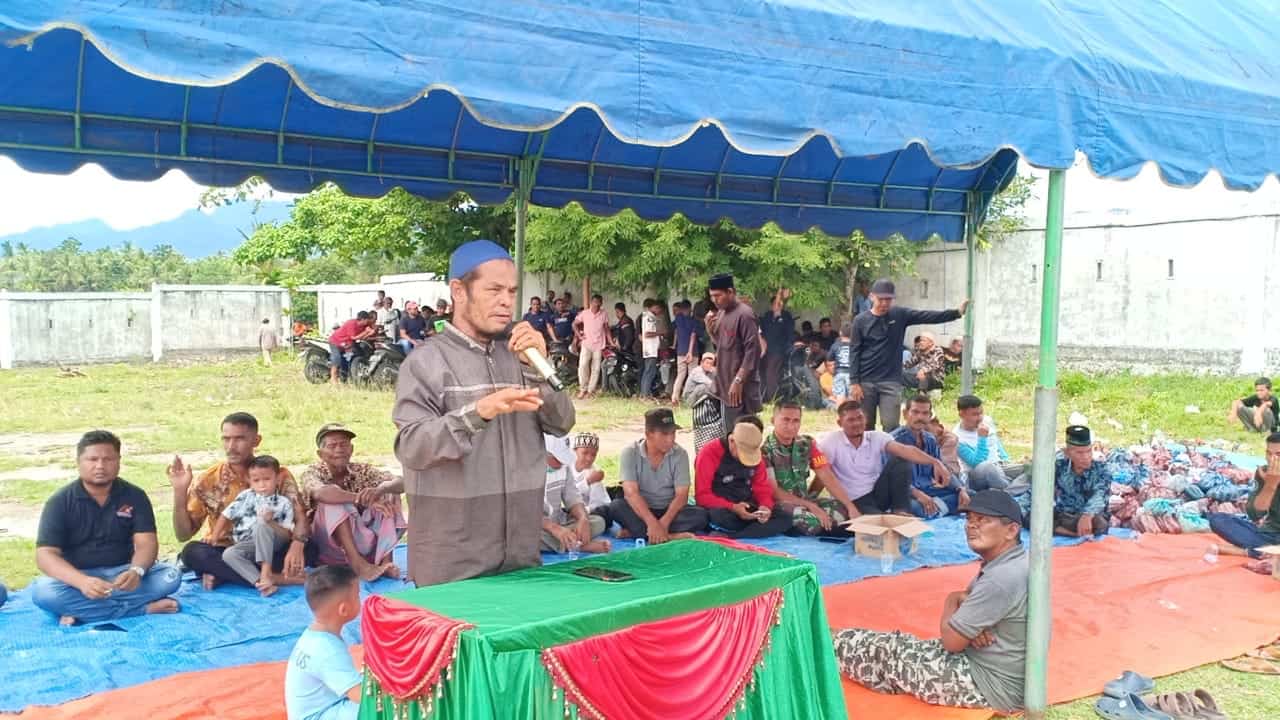 Warga Lampanah Indrapuri Antusias Ikut Khanduri Blang