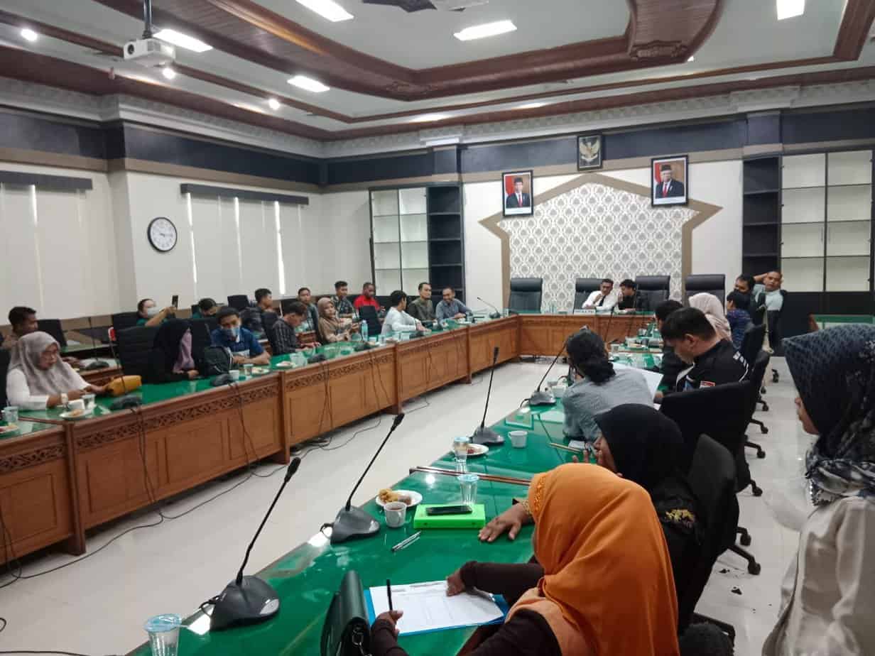 Koalisi Ketahanan Demokrasi Aceh Datangi Wakil Ketua DPRA