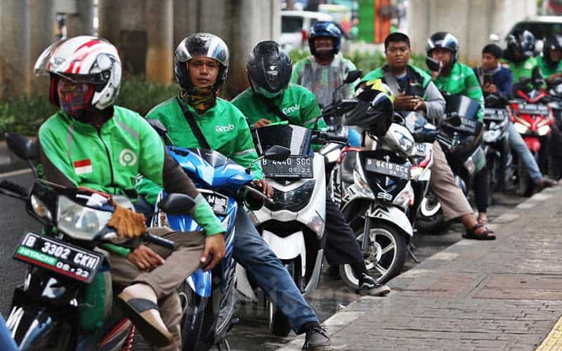 Ilustrasi Pengemudi ojek online. (Foto: Bisnis.com)