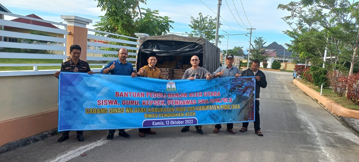 Cabdindik Pidie dan Pijay Salurkan Bantuan untuk Korban Banjir di Aceh Utara