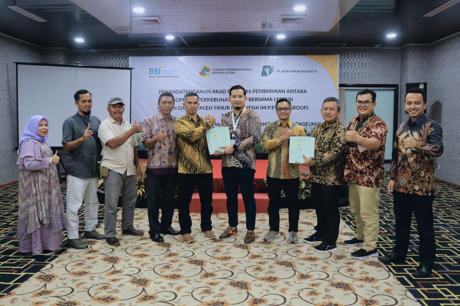 BSI Aceh dan Koperasi PT ATI Kolaborasi Tingkatkan Kesejahteraan Petani Sawit